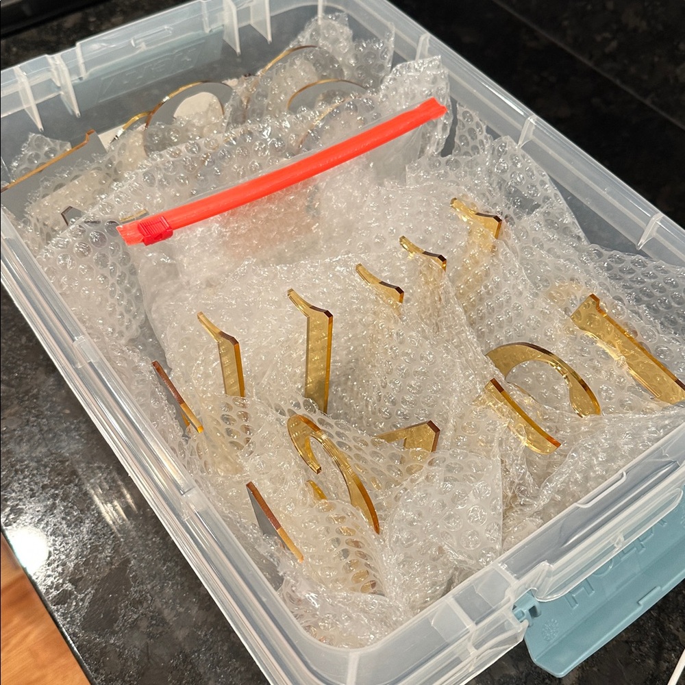Gold Acrylic Table Numbers - Picture 4 of 4